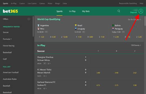 bet365 withdrawal card